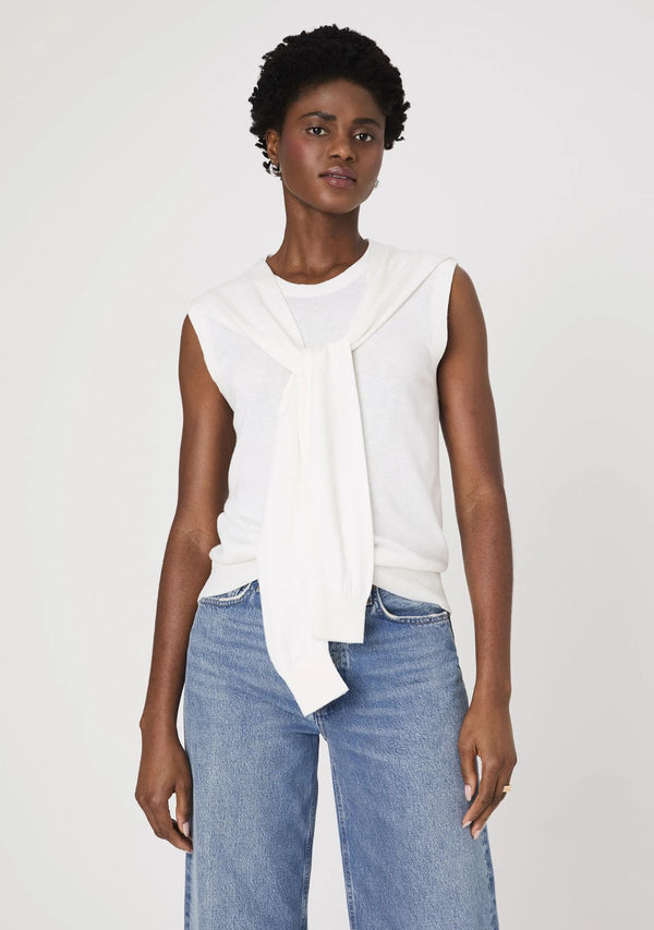 CASHMERE BLEND TIE VEST