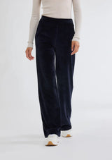 VELOUR WIDE LEG PANT