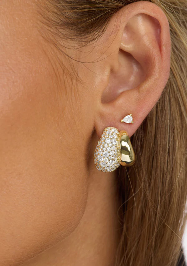 NORAH PAVE DOUBLE HOOP