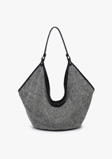 SERAPHINA SLOUCHY WOVEN HOBO BAG