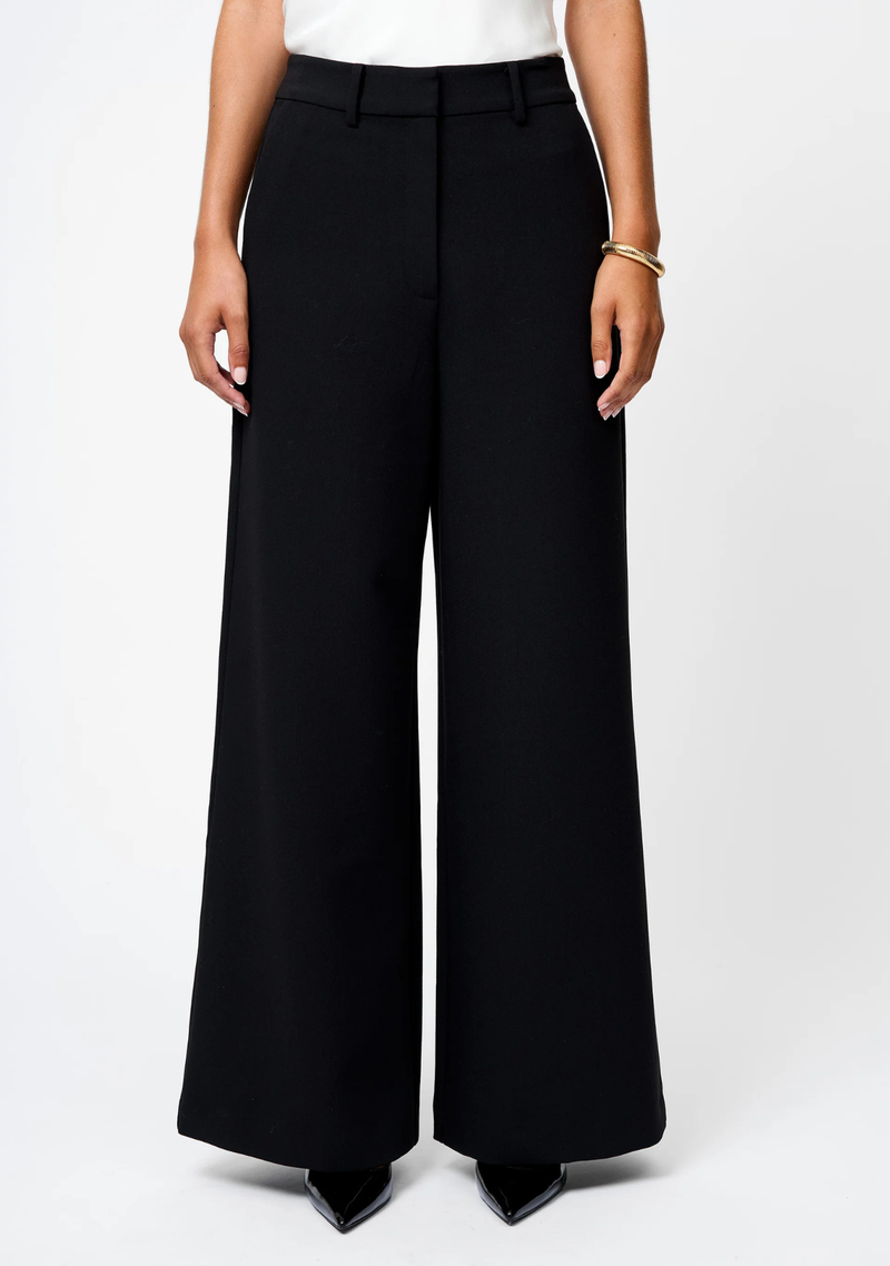 AZRA TWILL WIDE LEG PANTS