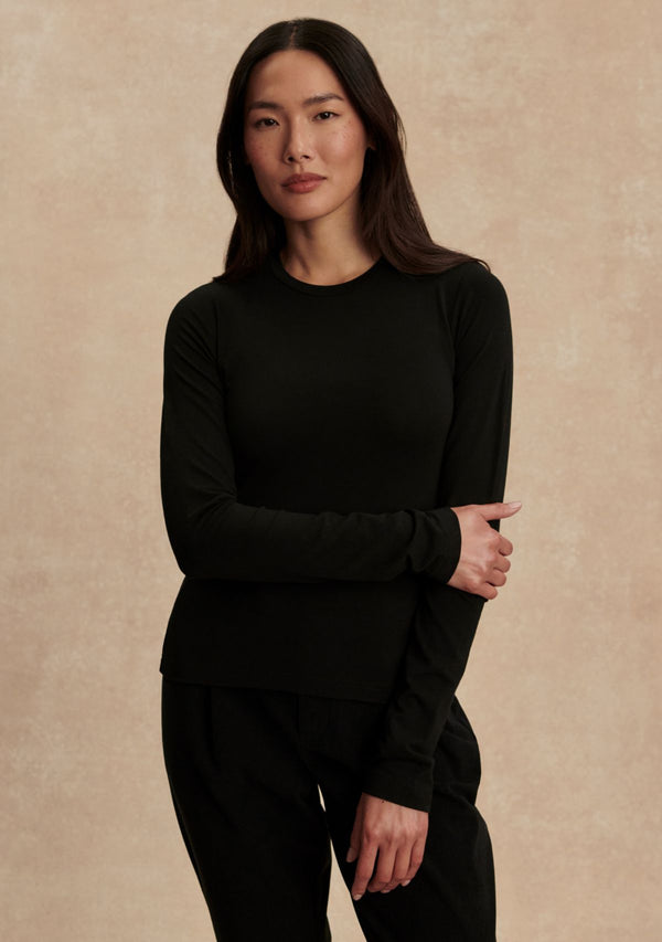 EDNA LONG SLEEVE FITTED TEE