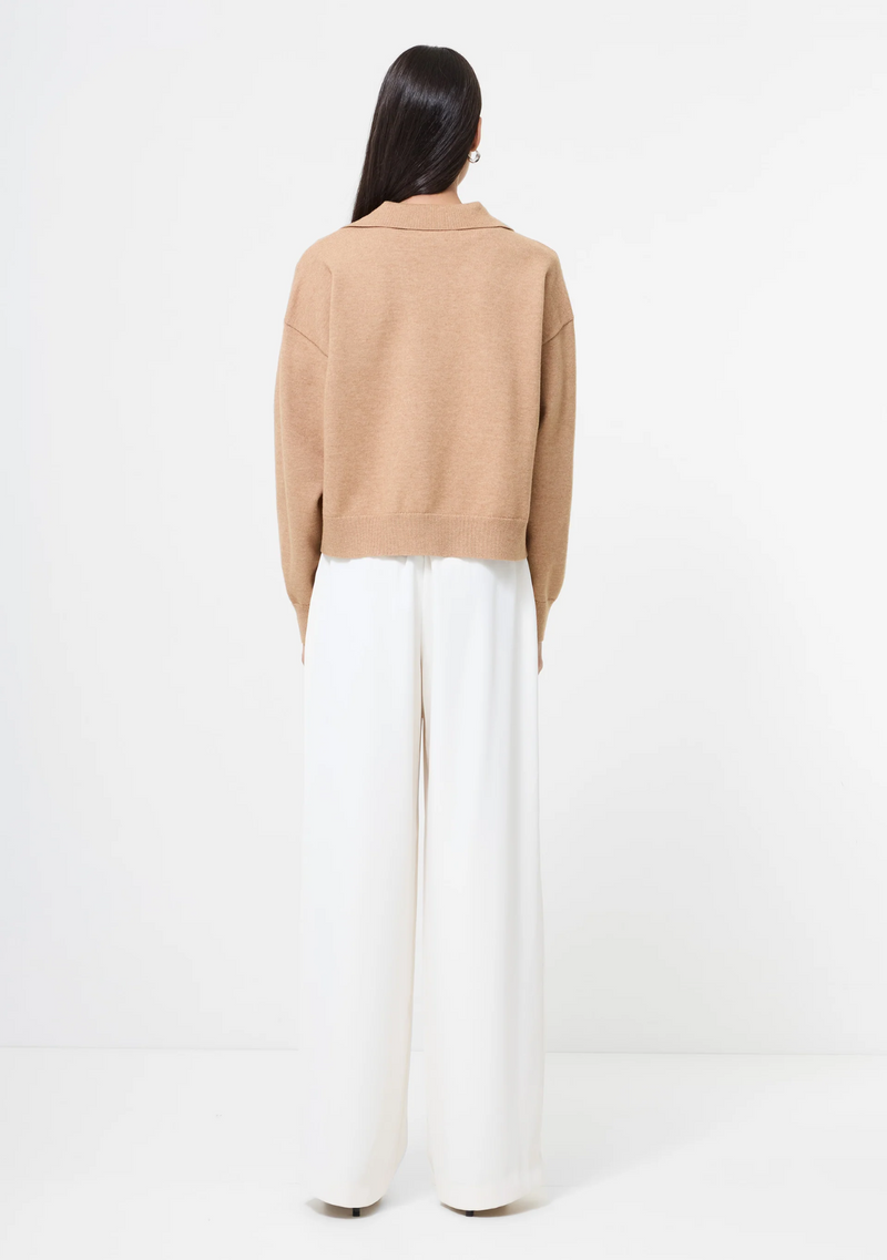 SLOANNE KNIT COLLARED PULLOVER