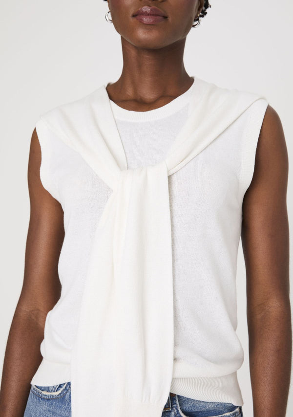 CASHMERE BLEND TIE VEST