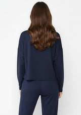 JERSEY FUNNEL NECK TOP