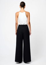 AZRA TWILL WIDE LEG PANTS