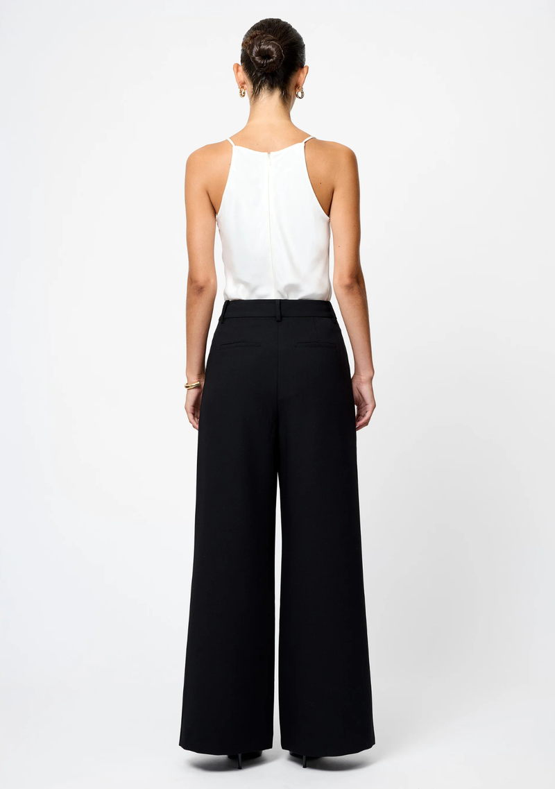 AZRA TWILL WIDE LEG PANTS