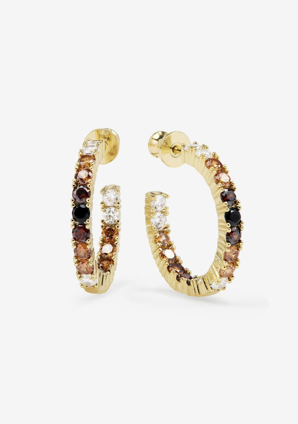 HEIRESS OMBRE HOOPS 1"