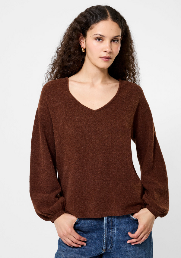 VHARI KNIT V-NECK PULLOVER