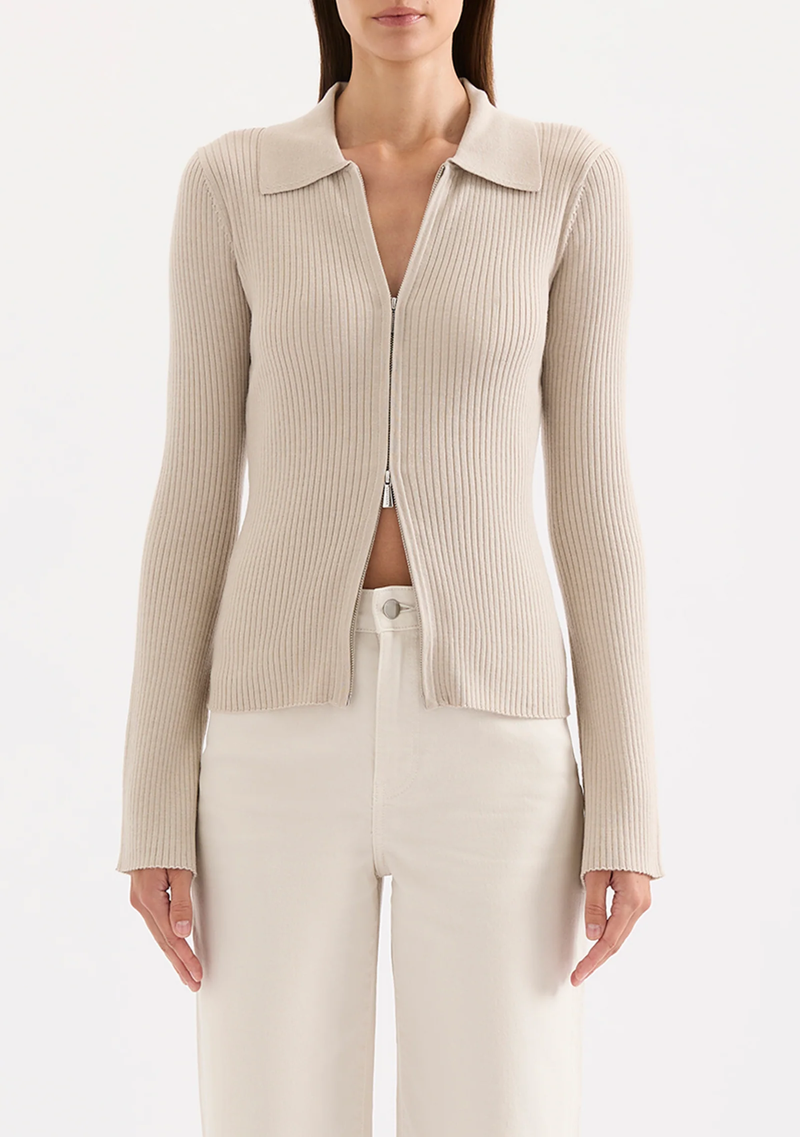 BETINA ZIP FRONT KNIT