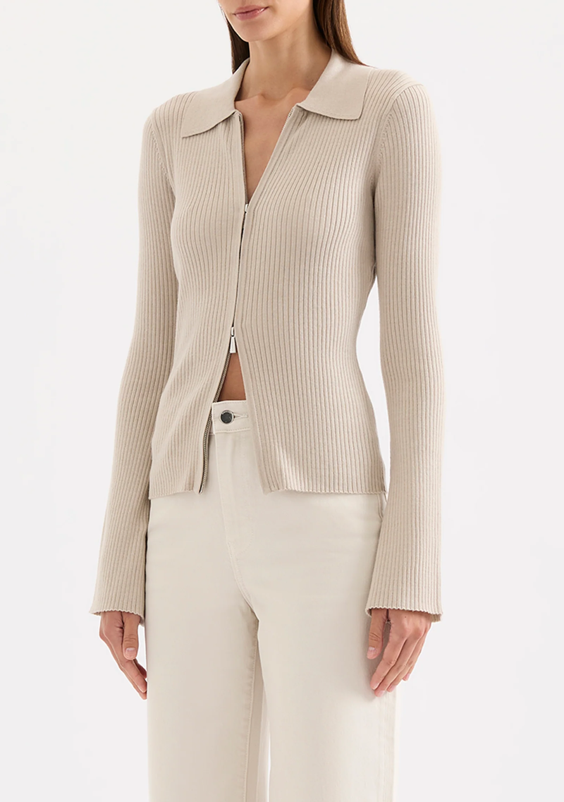 BETINA ZIP FRONT KNIT