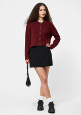 ELLIE KNIT COLLARED CARDIGAN