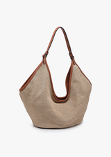 SERAPHINA SLOUCHY WOVEN HOBO BAG