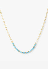 NOT YOUR BASIC SAMANTHA TENNIS NECKLACE