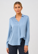 CAMILLE SATIN BLOUSE
