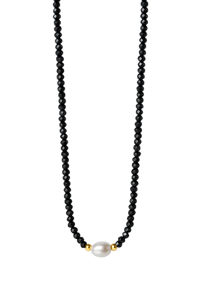 ABIGAIL BEADED PEARL NECKLACE