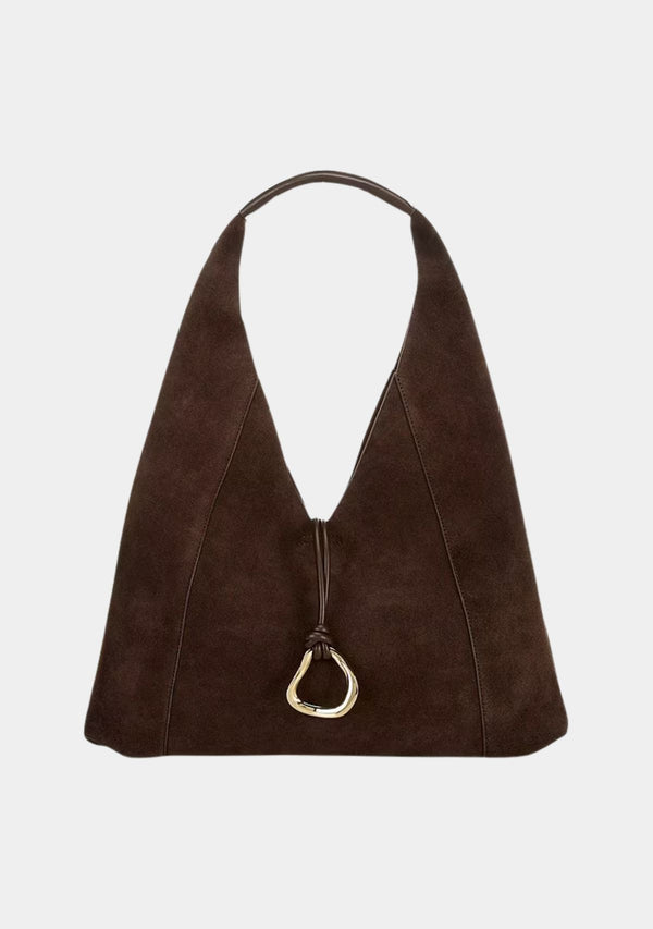MALIN SUEDE HOBO SHOULDER BAG