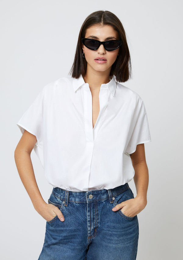 CELE RHODES POPLIN SHORT SLEEVE SHIRT