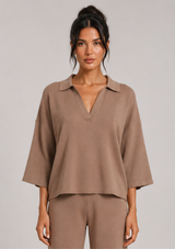 OLLY V-NECK TOP