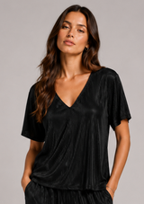 MICROPLEAT EVERYDAY V-NECK