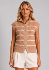 HANEY ZIP THROUGH KNIT