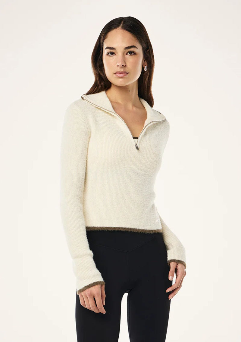 IGNITE ZIP NECK KNIT