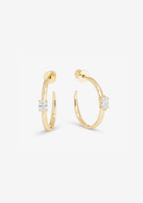 SHE'S ON POINT HOOPS 1"