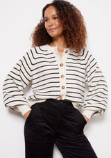 KESIA STRIPE KNIT CARDIGAN