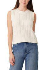 SLEEVELESS CREW NECK SWEATER