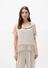 WOVEN MESH TOP
