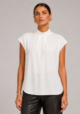 AVELINE SATIN TURTLENECK TOP