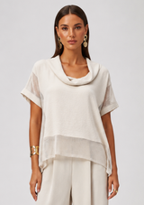 WOVEN MESH TOP