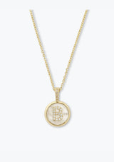 BABY LOVE LETTERS MEDALLION NECKLACE