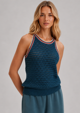 ABERG HALTER KNIT TOP