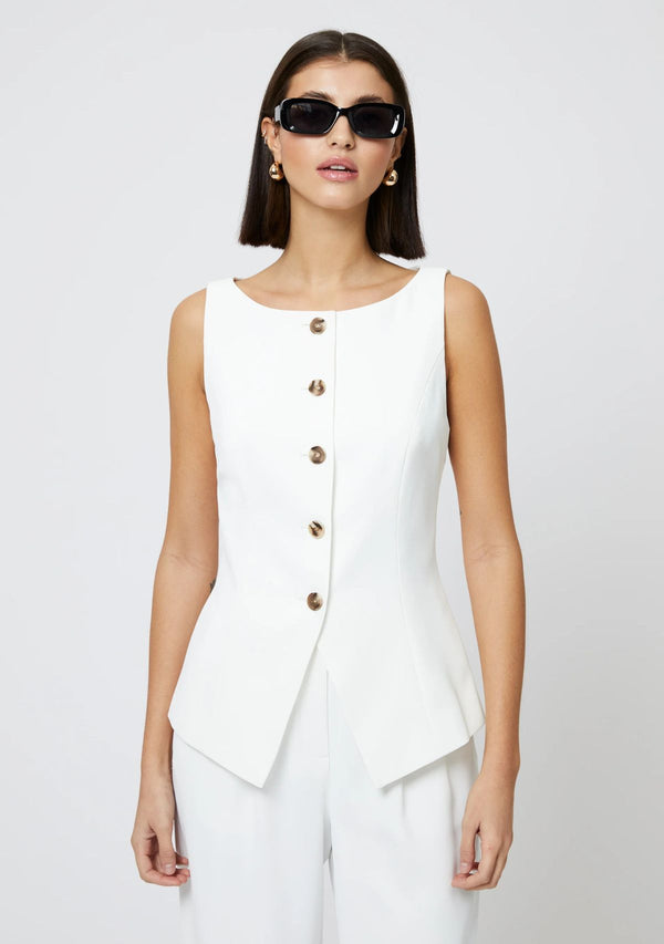 HARRIE SUITING WAISTCOAT TOP