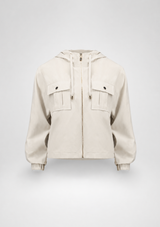 STRETCH WOVEN UTILITY JACKET