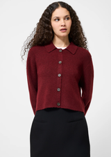 ELLIE KNIT COLLARED CARDIGAN