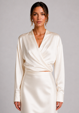 CALLANTHA WRAP TOP