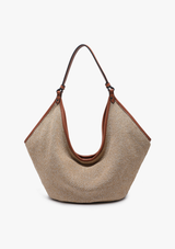 SERAPHINA SLOUCHY WOVEN HOBO BAG
