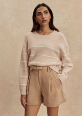 MERYL STRIPE KNIT SWEATER