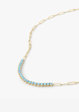 NOT YOUR BASIC SAMANTHA TENNIS NECKLACE