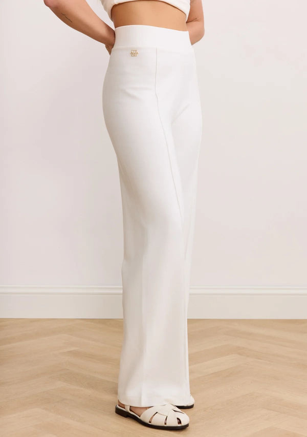FOREST PINTUCK FLARED PANTS