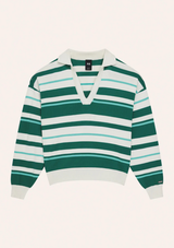 RETREAT STRIPE COLLAR KNIT