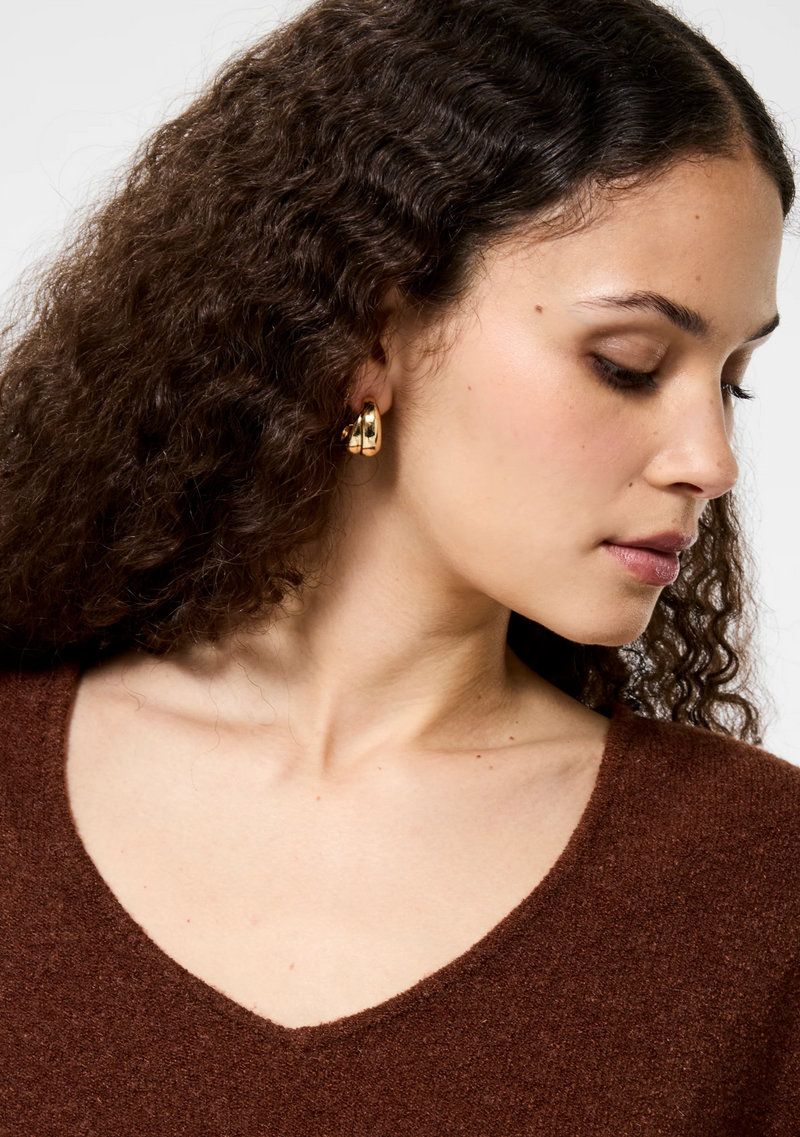 VHARI KNIT V-NECK PULLOVER