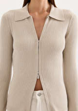 BETINA ZIP FRONT KNIT