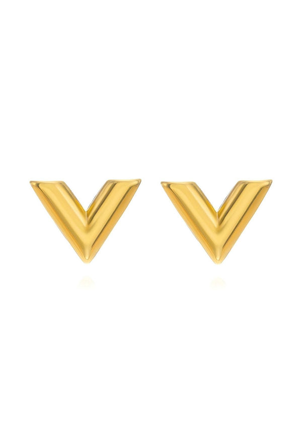 VALERIA V HEART EARRINGS