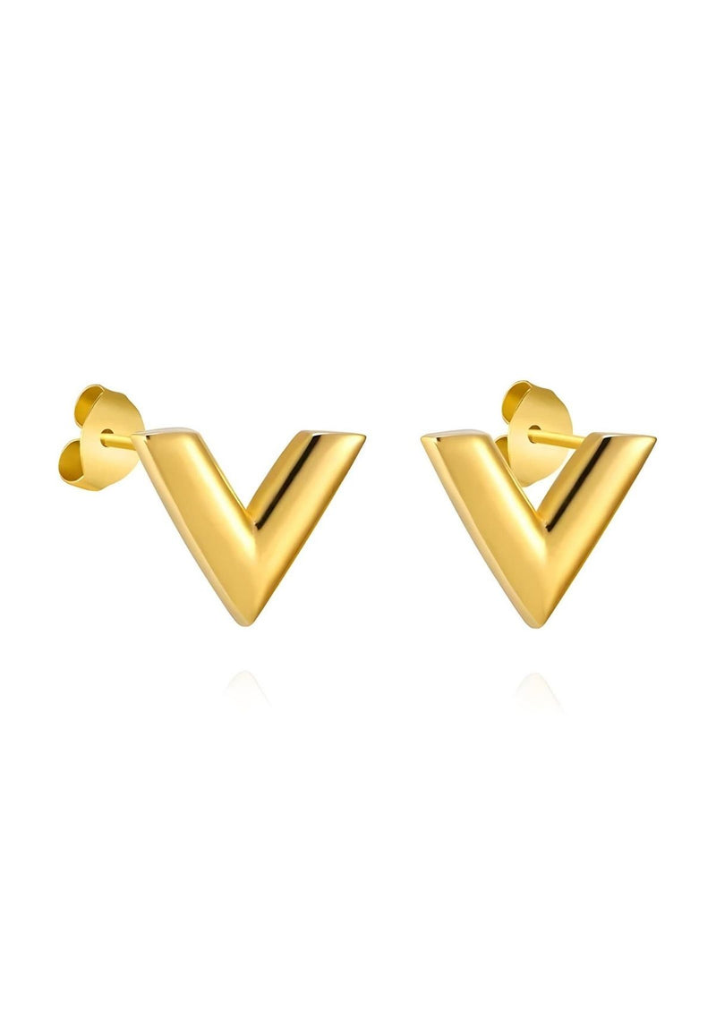 VALERIA V HEART EARRINGS