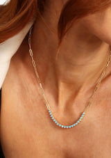 NOT YOUR BASIC SAMANTHA TENNIS NECKLACE