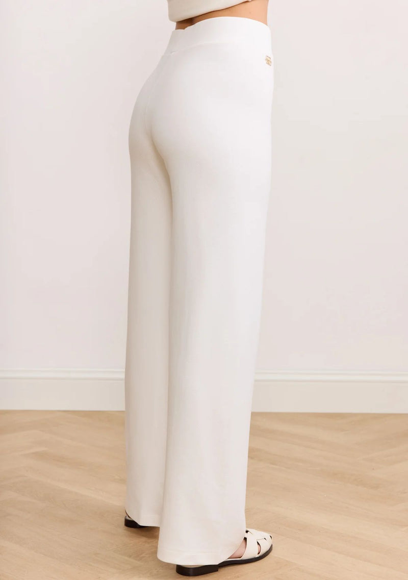 FOREST PINTUCK FLARED PANTS