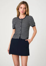 ZIGZAG STRIPE KNIT CARDIGAN